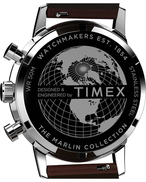 TIMEX Marlin Chronograph Brown Leather Strap