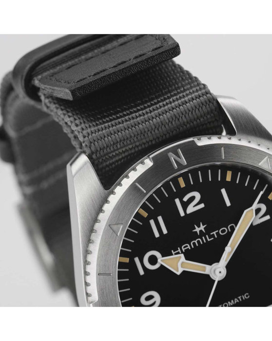 HAMILTON Khaki Field Expedition Automatic Grey Fabric Strap