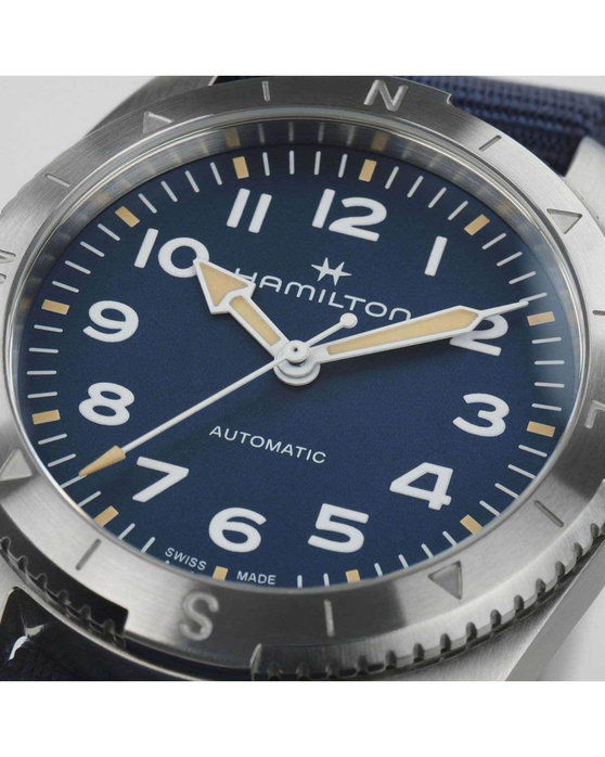 HAMILTON Khaki Field Expedition Automatic Blue Fabric Strap