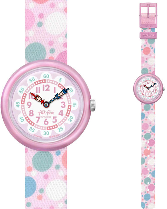 FLIK FLAK Organized Chaos Flying Bubbles Multicolor Plastic Strap