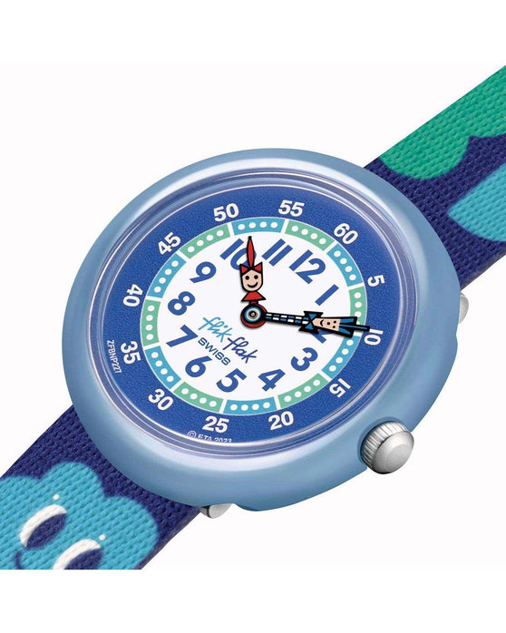 FLIK FLAK Organized Chaos Smiling Clouds Multicolor Plastic Strap