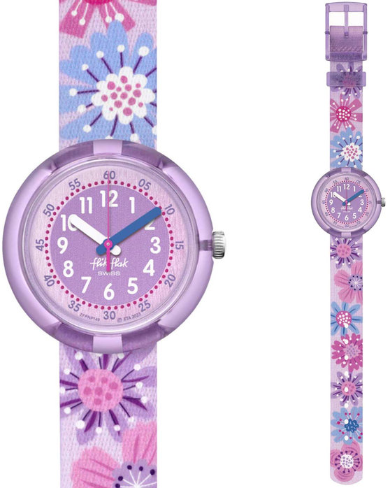 FLIK FLAK Organized Chaos Flower Chaos Multicolor Plastic Strap