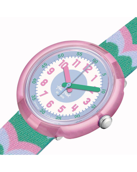 FLIK FLAK Organized Chaos Retro Scales Multicolor Plastic Strap