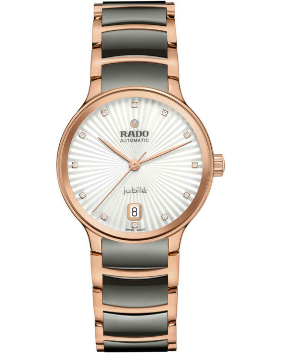 RADO Centrix Diamonds Two Tone Combined Materials Bracelet (R30037742)