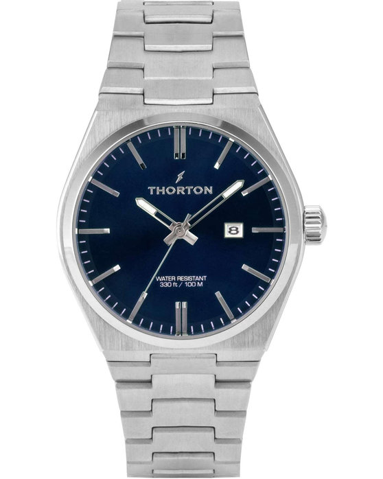 THORTON Torstein Silver Stainless Steel Bracelet