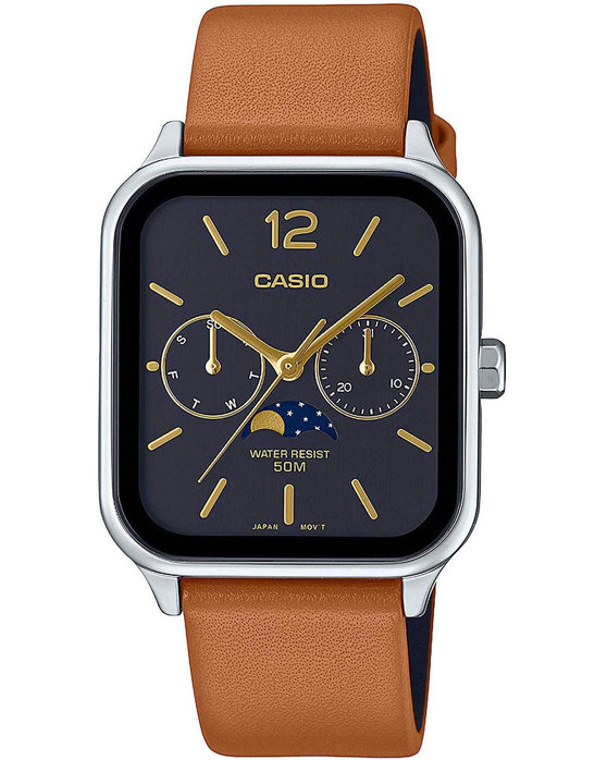 CASIO Standard Brown Leather Strap