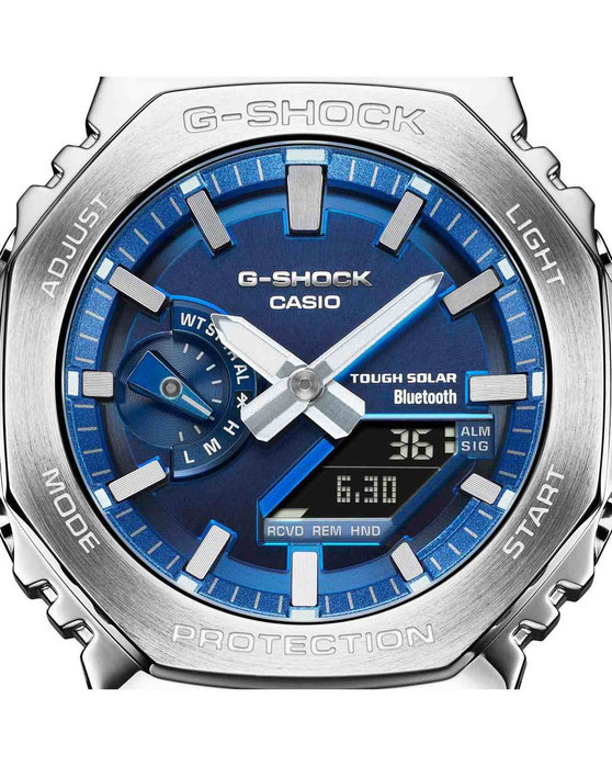 G-SHOCK Tough Solar Chronograph Silver Stainless Steel Bracelet