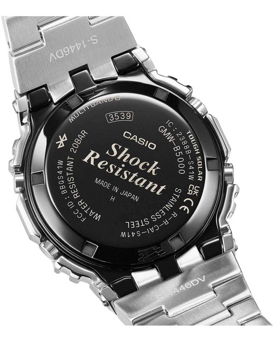 G-SHOCK Tough Solar Radio-controlled Dual Time Chronograph Silver Stainless Steel Bracelet