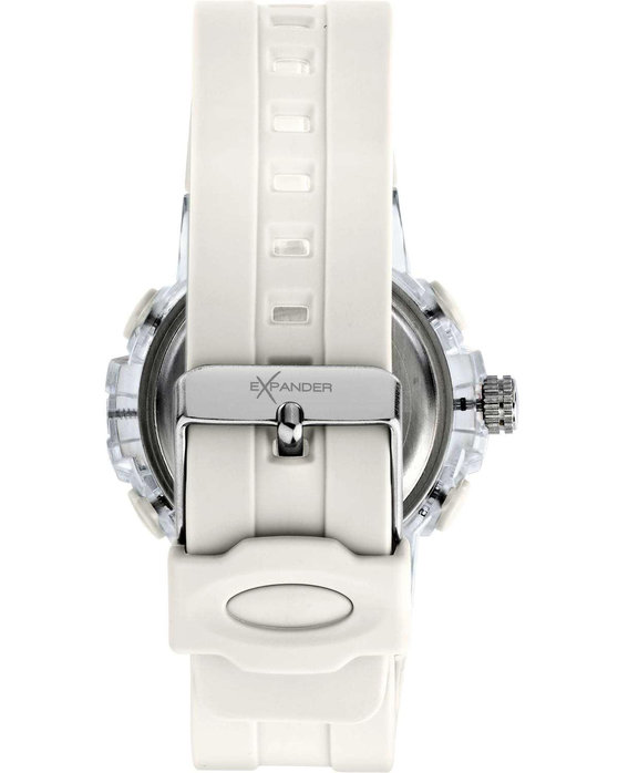 SECTOR EX-46 Dual Time Chronograph White Plastic Strap