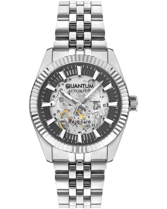 QUANTUM Q-Master Automatic Silver Metallic Bracelet