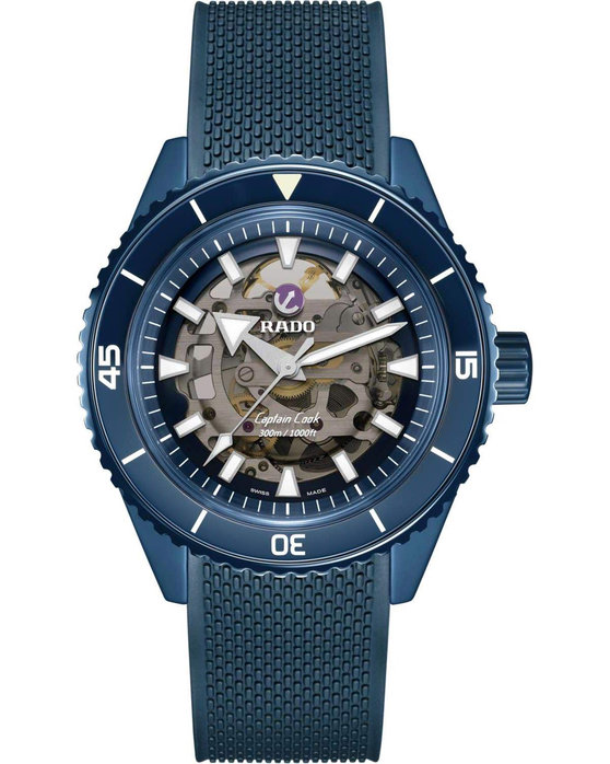 RADO Captain Cook Automatic Skeleton Blue Rubber Strap (R32153209)