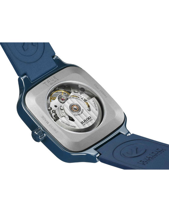 RADO True Square Automatic Skeleton Blue Rubber Strap (R27178205)