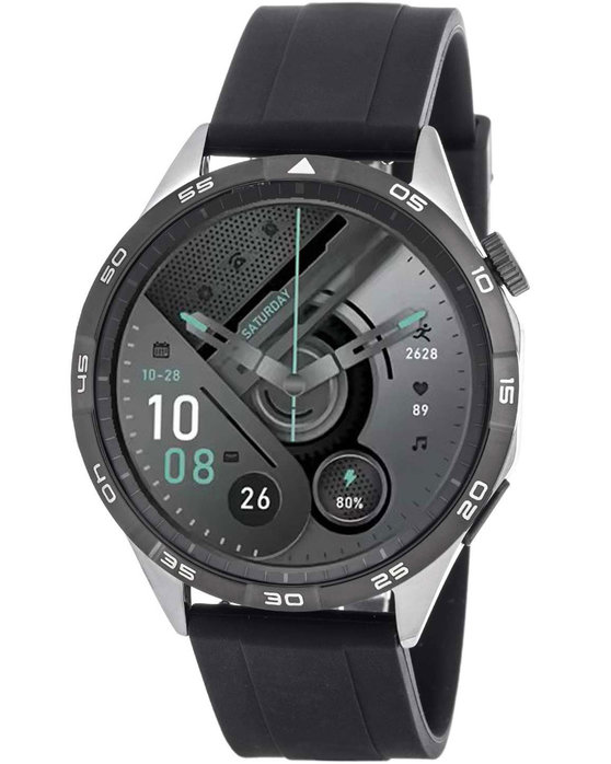 3GUYS Smartwatch Black Silicone Strap