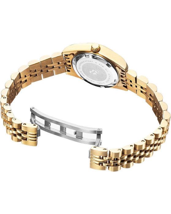 JACQUES DU MANOIR Inspiration Crystals Gold Stainless Steel Bracelet