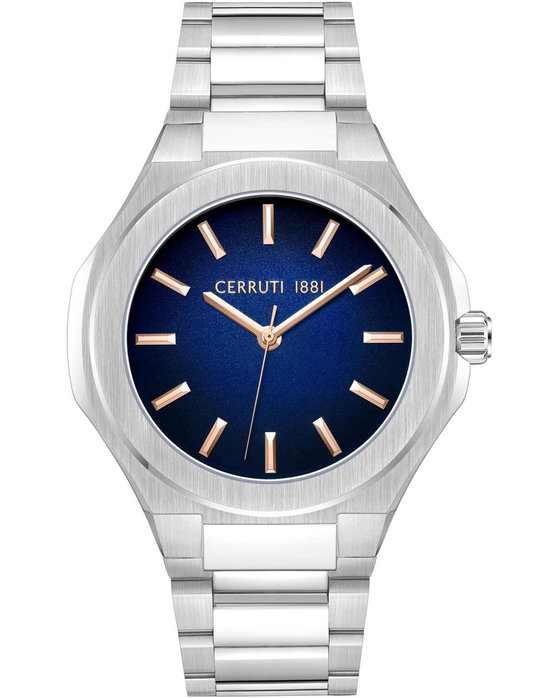 CERRUTI Lucardo Silver Stainless Steel Bracelet