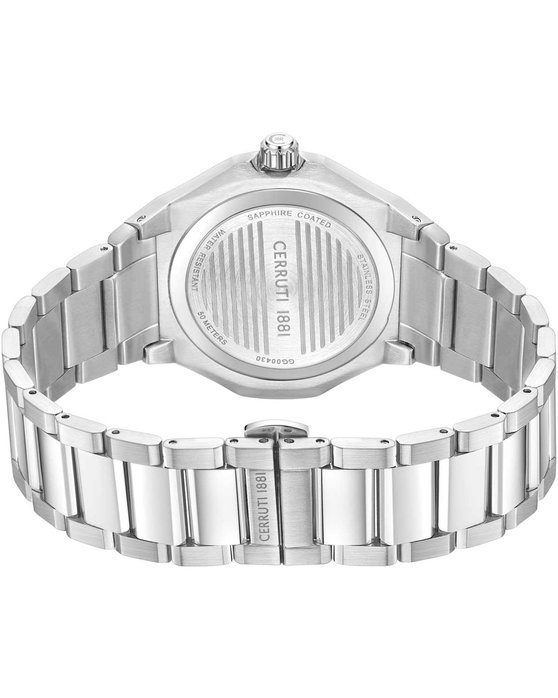 CERRUTI Lucardo Silver Stainless Steel Bracelet