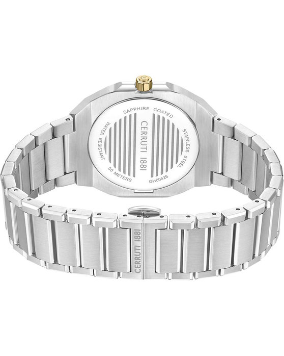 CERRUTI Leadri Silver Stainless Steel Bracelet