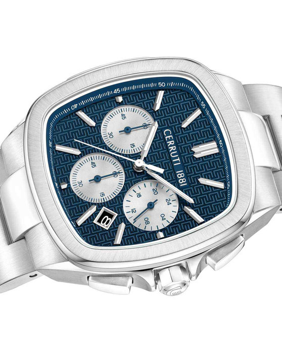 CERRUTI Casale Chronograph Silver Stainless Steel Bracelet