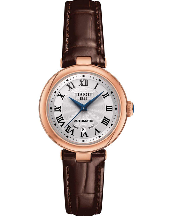 TISSOT T-Lady Bellissima Automatic Brown Leather Strap