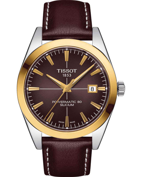 TISSOT Gentleman Powermatic 80 Silicium Solid 18ct Gold Bezel