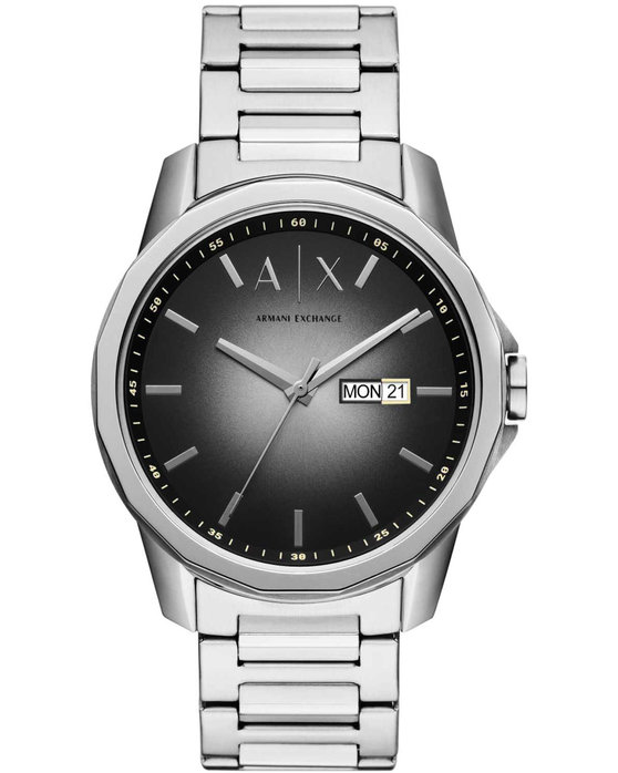 ARMANI EXCHANGE Silver Stainless Steel Bracelet