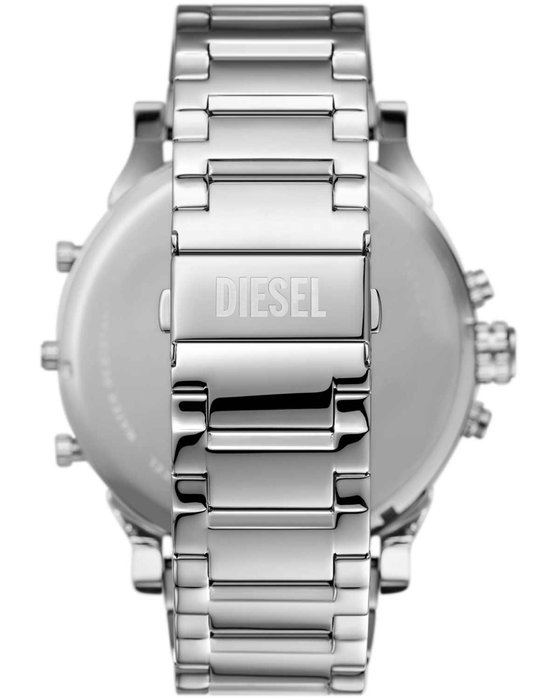 DIESEL Mr Daddy 2.0 Quad Time Chronograph Silver Stainless Steel Bracelet