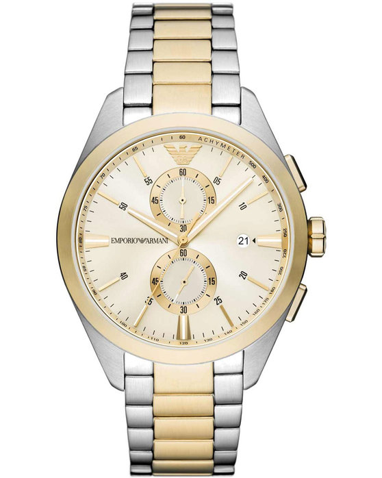 EMPORIO ARMANI Chronograph Two Tone Stainless Steel Bracelet