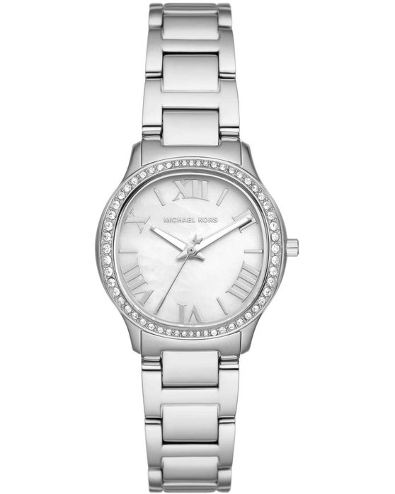 MICHAEL KORS Sage Crystals Silver Stainless Steel Bracelet