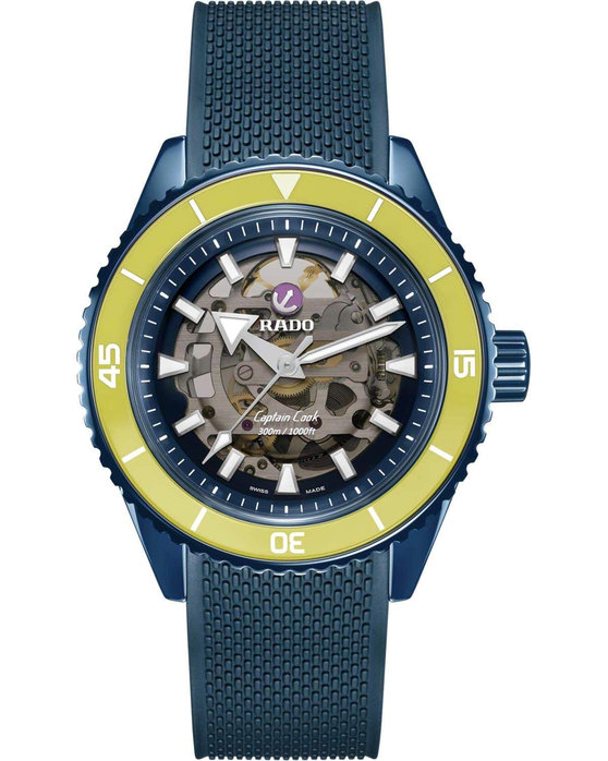 RADO Captain Cook Automatic Skeleton Blue Rubber Strap Limited Edition (R32152208)