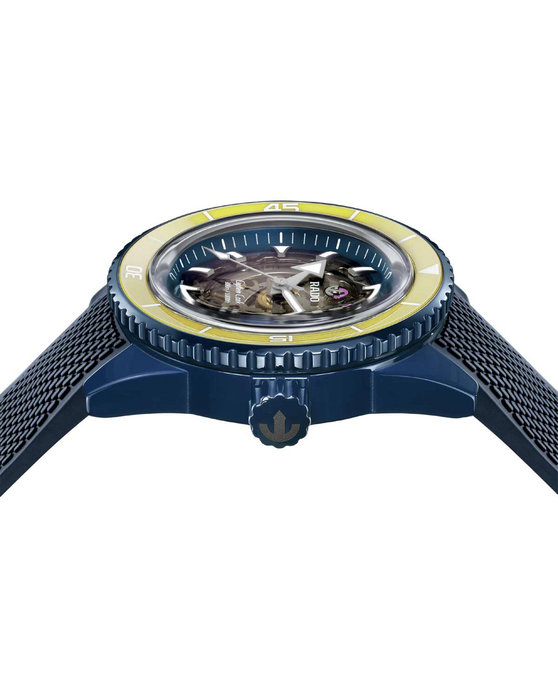 RADO Captain Cook Automatic Skeleton Blue Rubber Strap Limited Edition (R32152208)