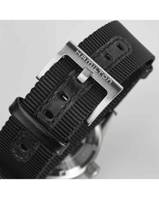 HAMILTON Khaki Field Mechanical Black Fabric Strap