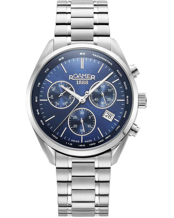 ROAMER Pro Chrono Chronograph Silver Stainless Steel Bracelet