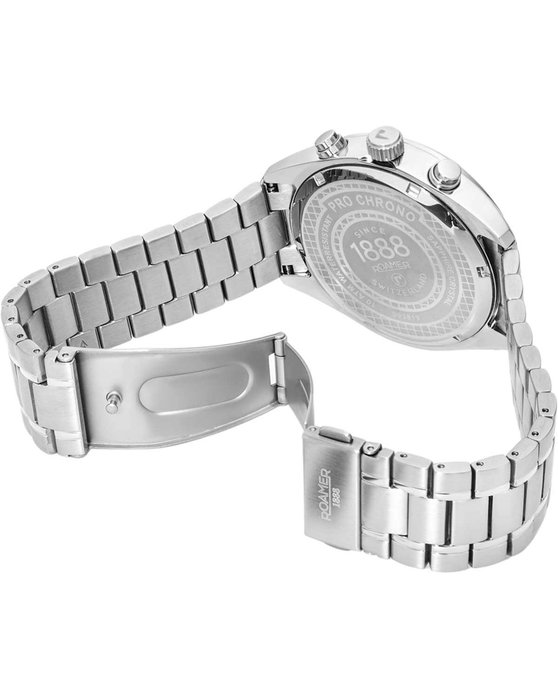 ROAMER Pro Chrono Chronograph Silver Stainless Steel Bracelet