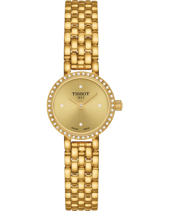 TISSOT T-Lady Lovely Diamonds Gold Stainless Steel Bracelet