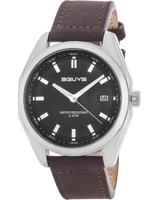 3GUYS Brown Leather Strap