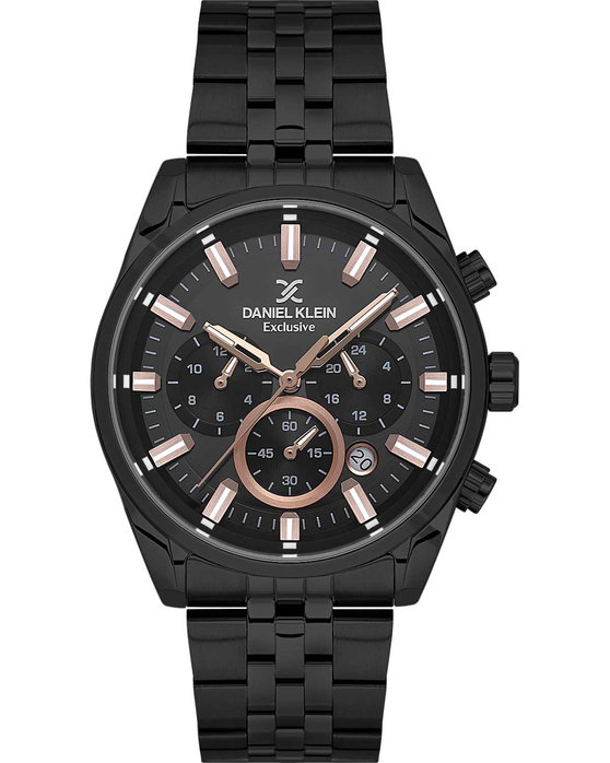 DANIEL KLEIN Chronograph Black Stainless Steel Bracelet