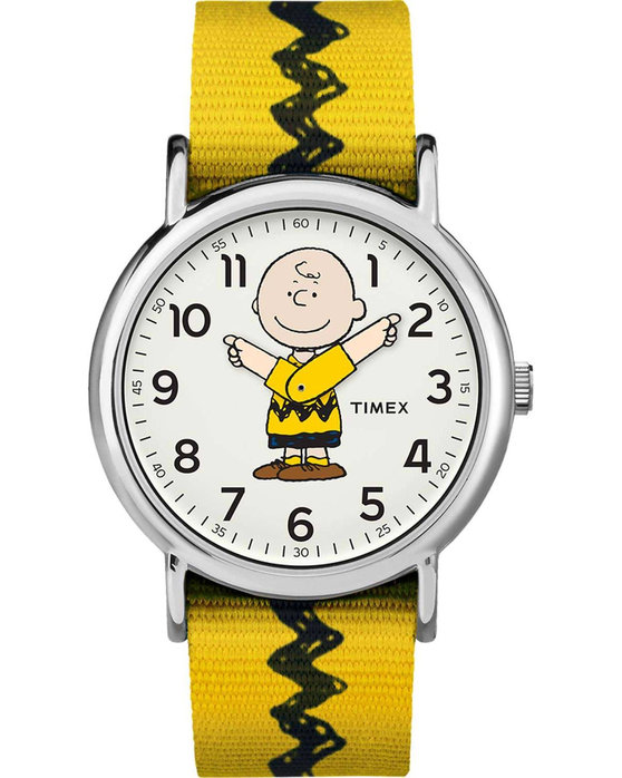 TIMEX Weekender x Peanuts Charlie Brown Two Tone Fabric Strap