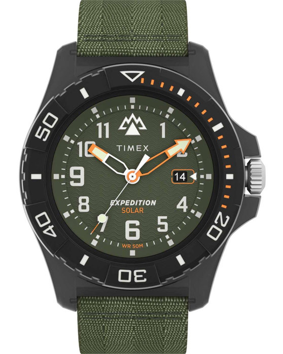 TIMEX Expedition North Freedive Ocean Solar Green Plastic Strap