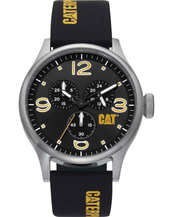 CATERPILLAR Diam Chronograph Black Silicone Strap