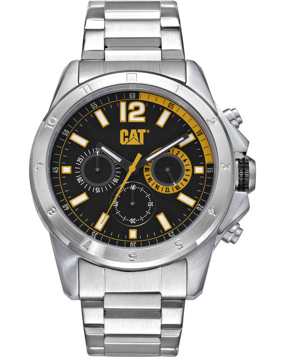 CATERPILLAR Big Twist 24 Chronograph Silver Stainless Steel Bracelet