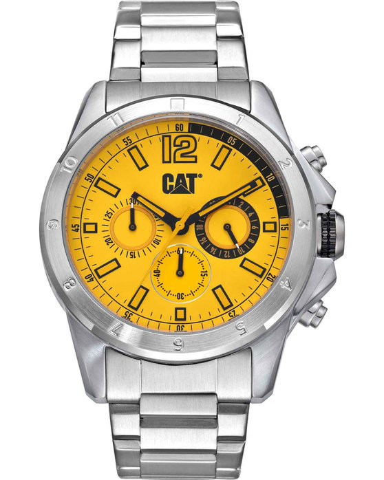 CATERPILLAR Big Twist 24 Chronograph Silver Stainless Steel Bracelet