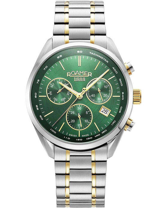 ROAMER Pro Chrono Chronograph Two Tone Stainless Steel Bracelet