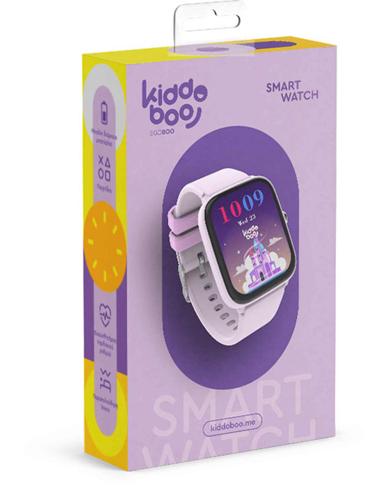 Kiddoboo Smartwatch 2.0 Lilac Plastic Strap