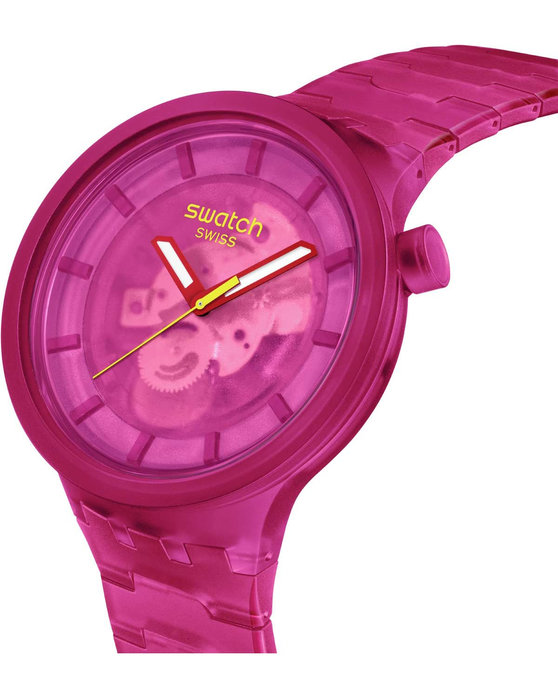 SWATCH Big Bold Colors Of Joy Pink Biosourced Bracelet