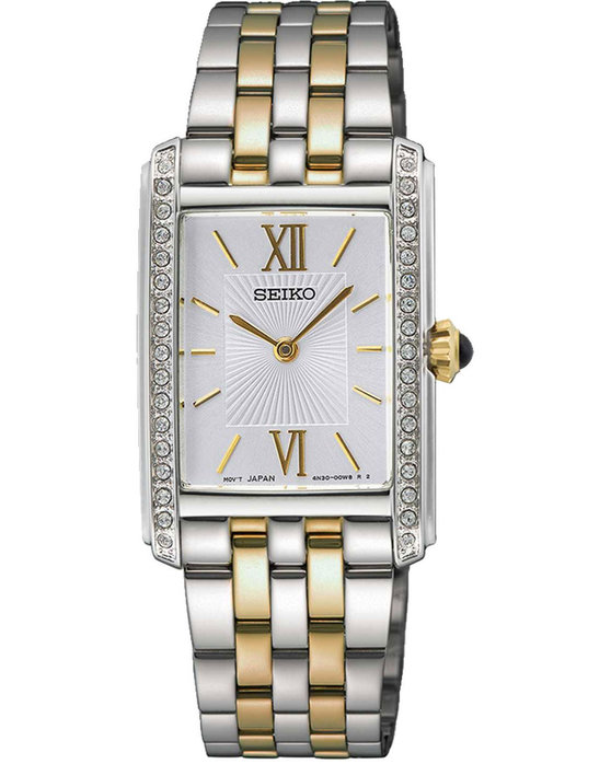 SEIKO Conceptual Crystals Two Tone Stainless Steel Bracelet