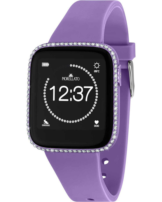 MORELLATO M-01 Crystals Smartwatch Purple Plastic Strap