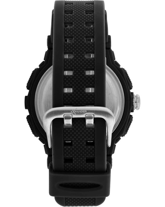 SECTOR EX-09 Dual Time Chronograph Black Plastic Strap