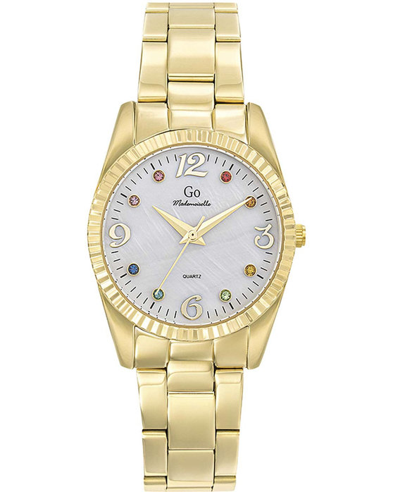 GO Mademoiselle Crystals Gold Stainless Steel Bracelet