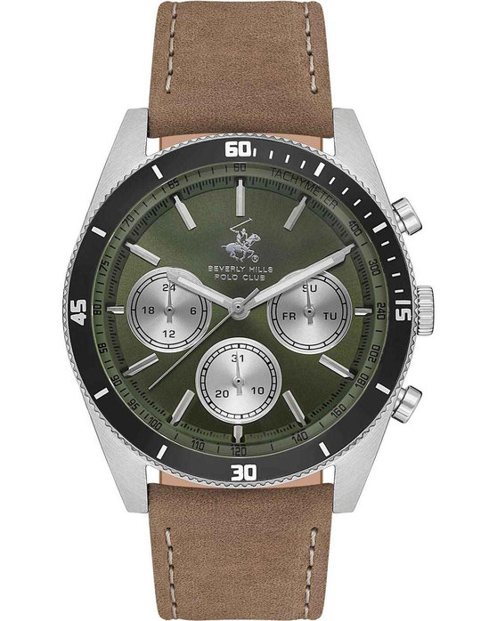 BEVERLY HILLS POLO CLUB Brown Leather Strap