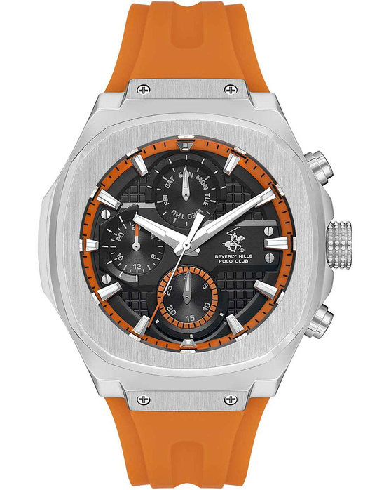 BEVERLY HILLS POLO CLUB Orange Rubber Strap